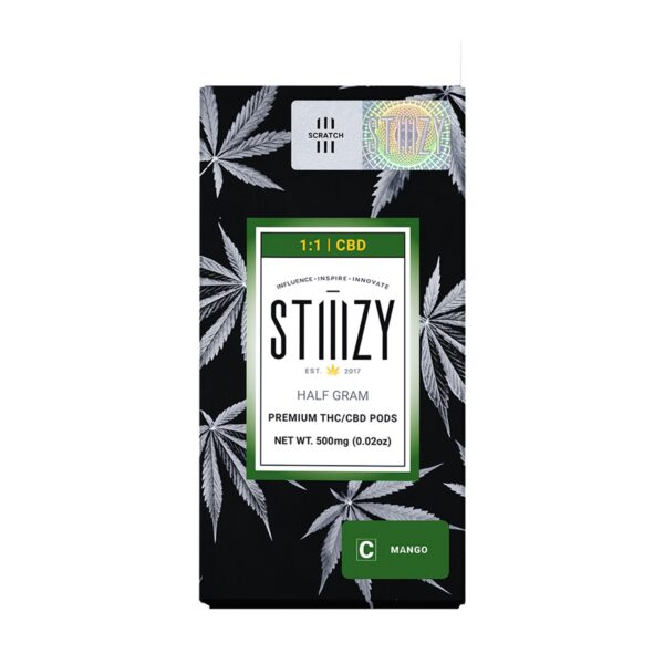 1:1 Mango | 0.5 Grams – STIIIZY Premium THC:CBD Vape Pod