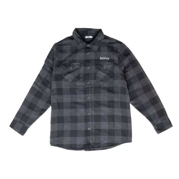 STIIIZY Plaid Flannel – Black