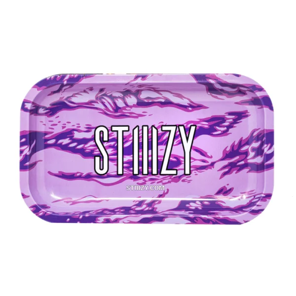 STIIIZY Purple Camo Rolling Tray | Bold, Functional, and Built to Last